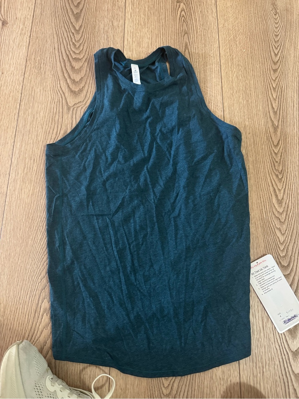 lululemon athletica Dark Teal Ribbed Racerback Tank